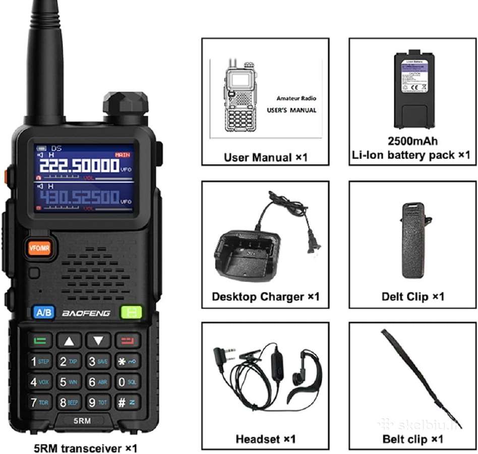 Baofeng Uv-5rh veikia iki 14km. Type-c krovimas - nuotraukos Nr. 2