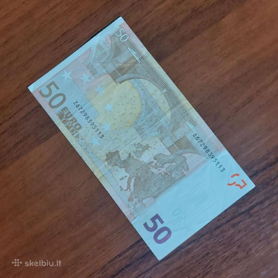 50 Euro 2002 ,serie Z - Belgium ,Belgija . - nuotraukos Nr. 2