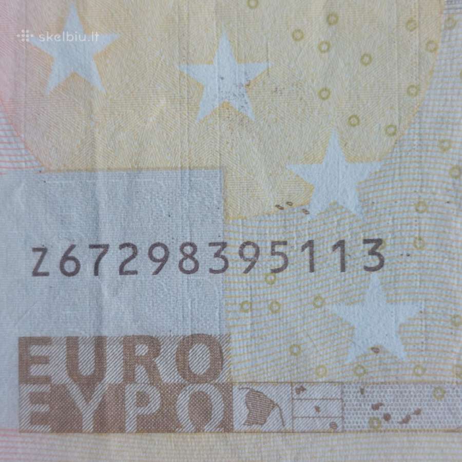 50 Euro 2002 ,serie Z - Belgium ,Belgija . - nuotraukos Nr. 6