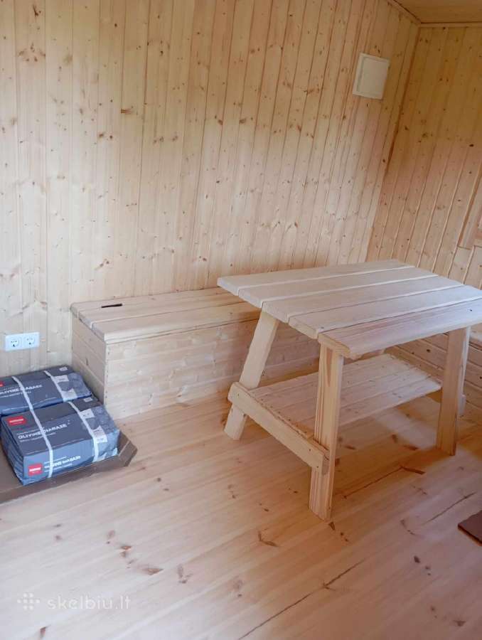 Karkasinė pirtis su terasa ir baldais - nuotraukos Nr. 6