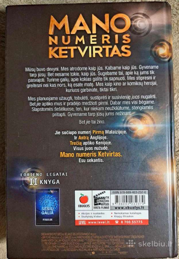 Mano numeris ketvirtas. Pittacus Lore - nuotraukos Nr. 2