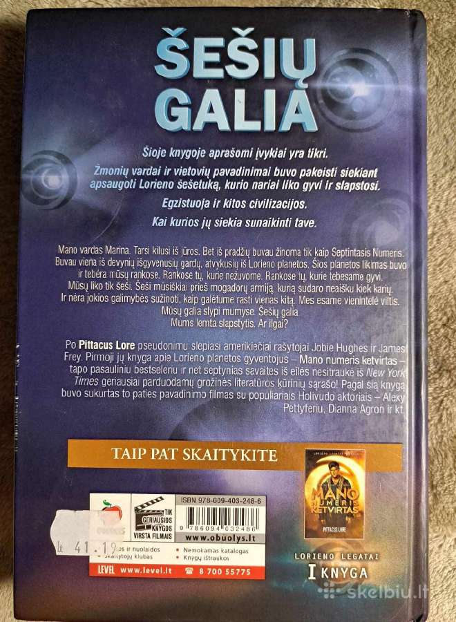 Šešių galia. Pittacus Lore - nuotraukos Nr. 2