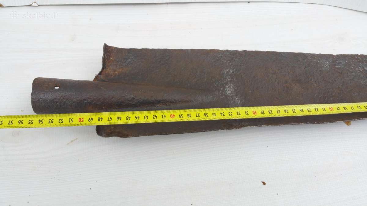Antikvarinis ilgas siauras kastuvas grioviui kasti - nuotraukos Nr. 10