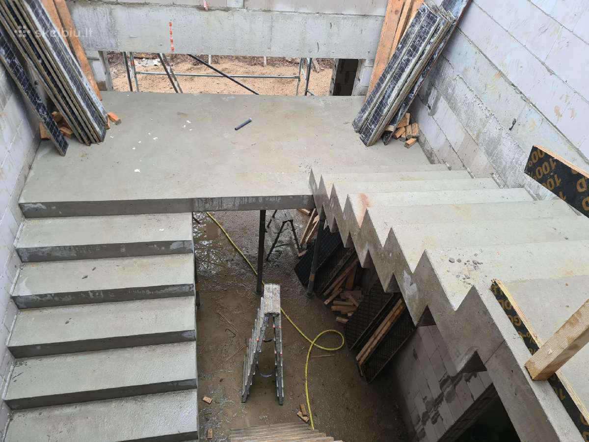 Laiptu betonavimas, betonavimo darbai - nuotraukos Nr. 14