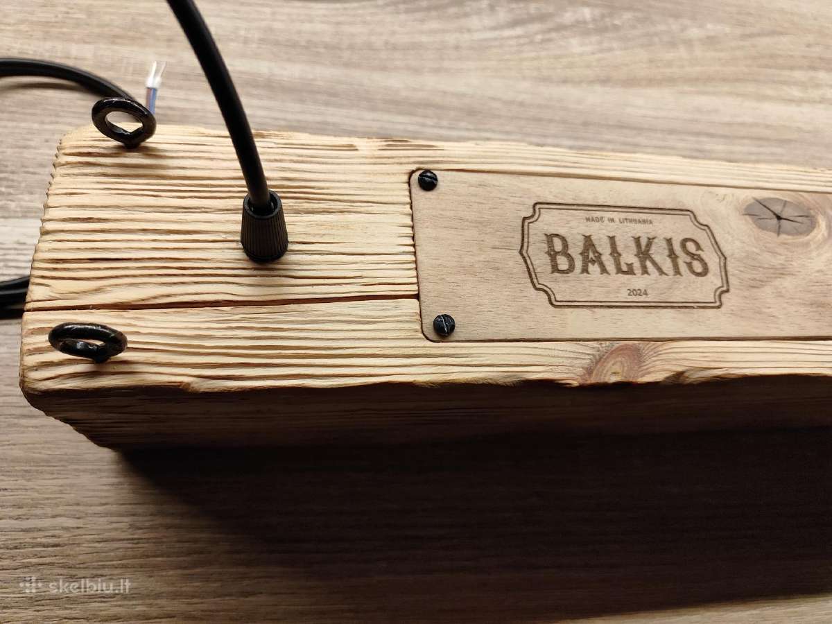 Pakabinamas šviestuvas "Balkis", sendintas medis - nuotraukos Nr. 12