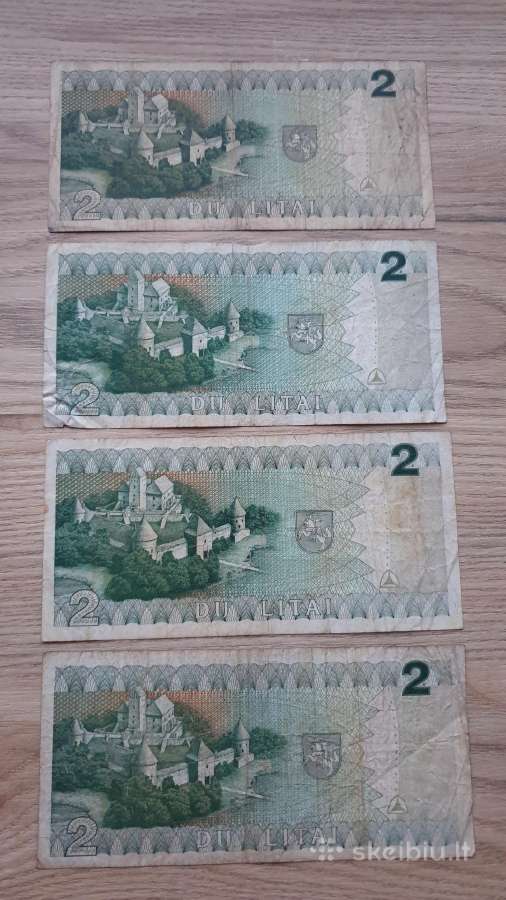 Apyvartiniai litai banknotai - nuotraukos Nr. 4
