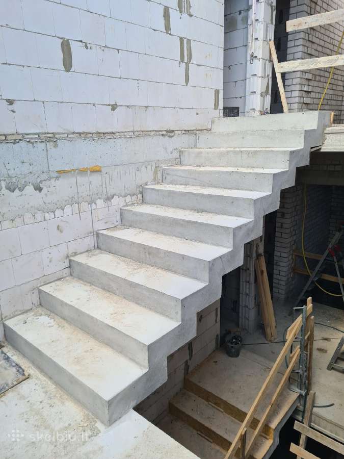 Laiptu betonavimas, betonavimo darbai - nuotraukos Nr. 13