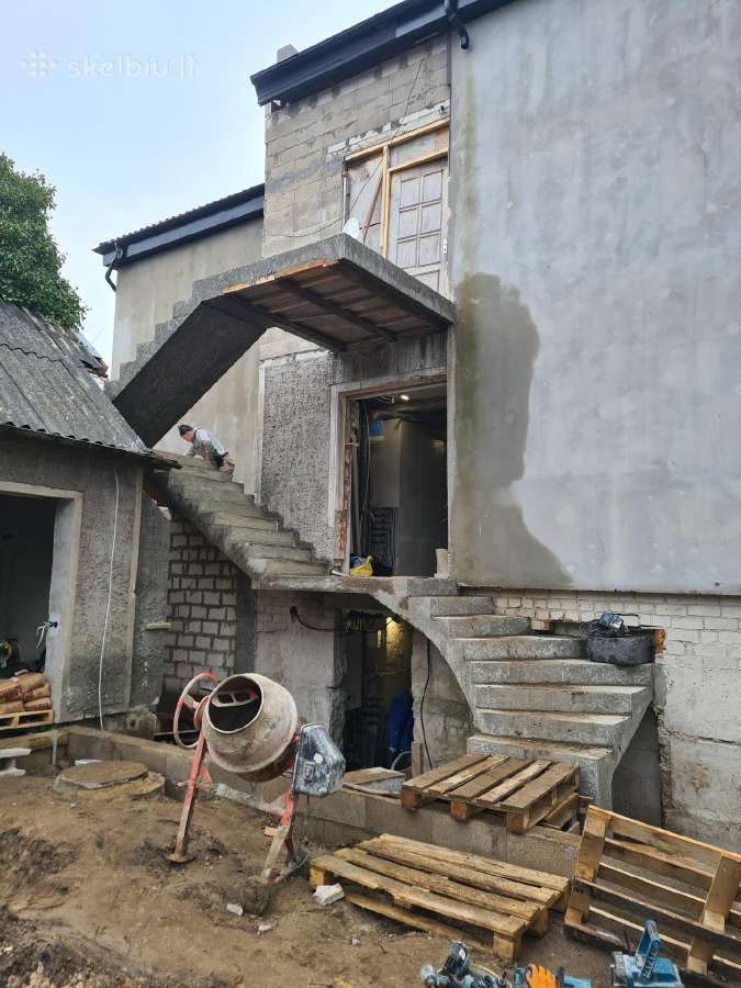 Laiptu betonavimas, betonavimo darbai - nuotraukos Nr. 16