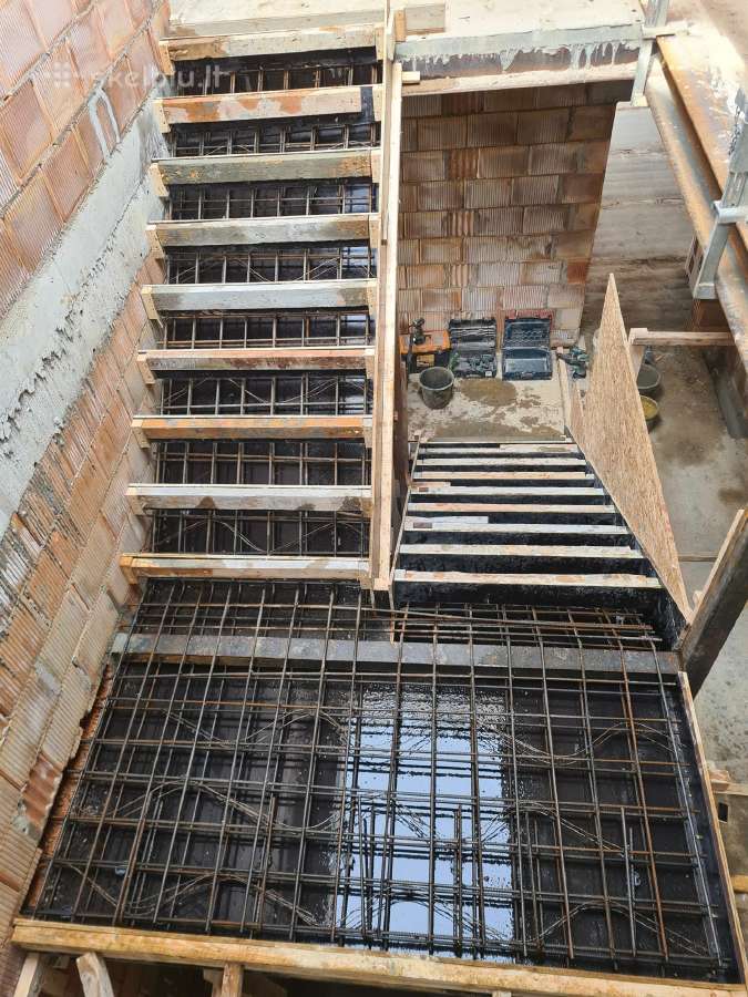 Laiptu betonavimas, betonavimo darbai - nuotraukos Nr. 26