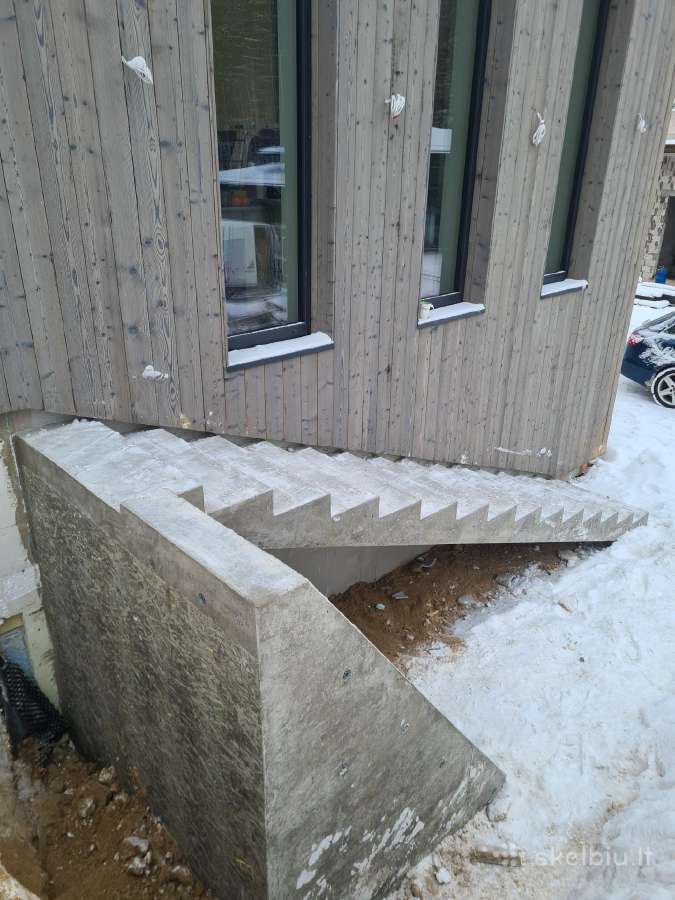 Laiptu betonavimas, betonavimo darbai - nuotraukos Nr. 30