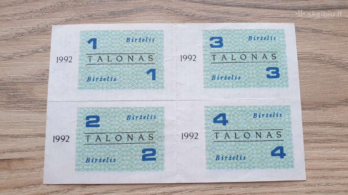 1992 metų maisto talonai Birželis