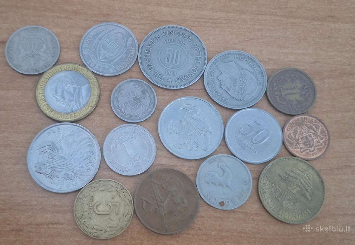 Įvairių monetų mišrainė