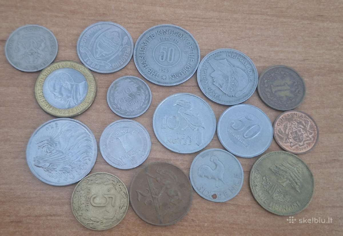 Įvairių monetų mišrainė