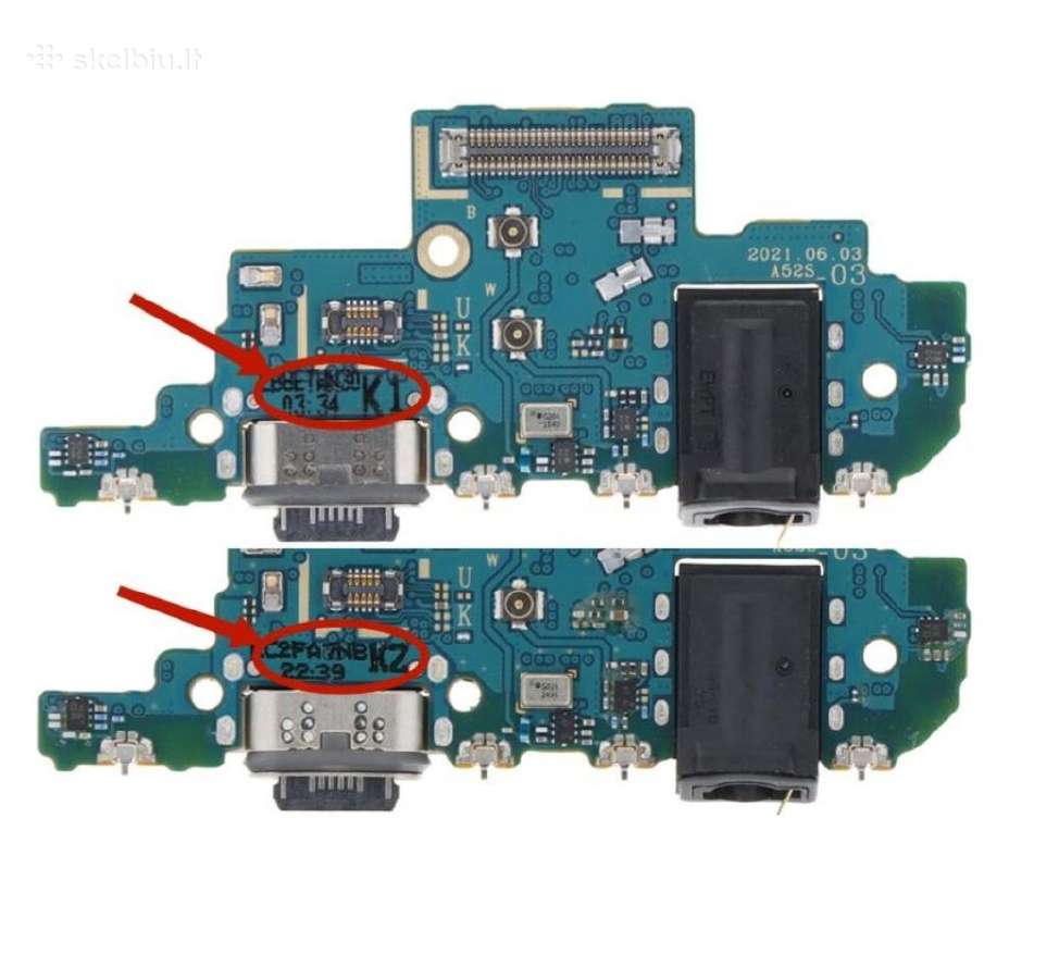 Samsung A52s K1, A52s K2 originalus krovimo lizdas
