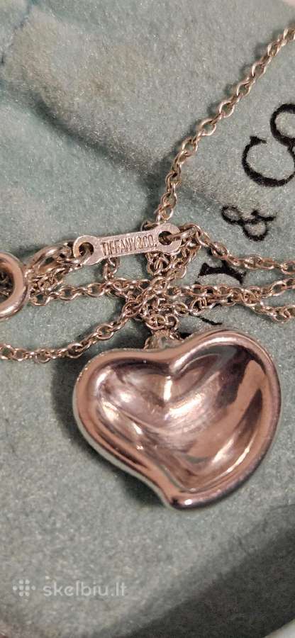 Tiffany & Co. Elsa Peretti Carved Heart pakabutis - nuotraukos Nr. 4