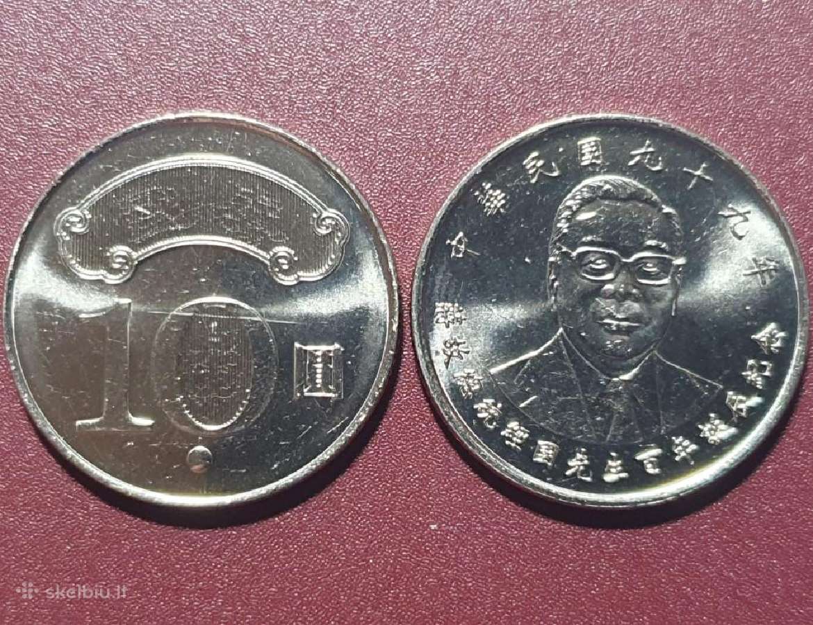 Taivanas 10 Dolerių, 99 (2010) Chiang Ching-kuo 10
