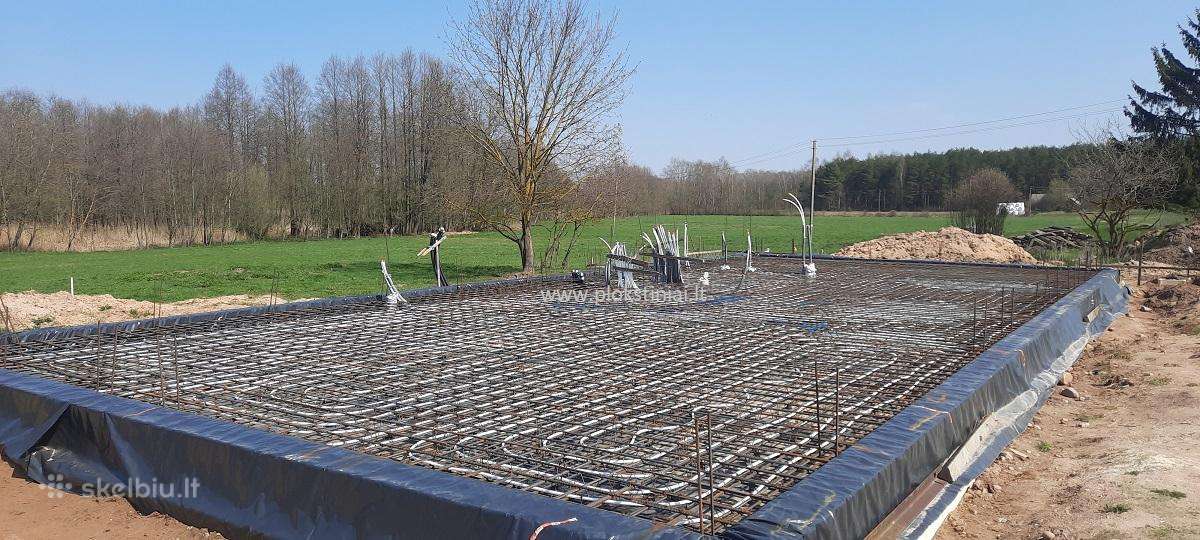 Plokštuminiai pamatai įrengimas, betonavimas - nuotraukos Nr. 10