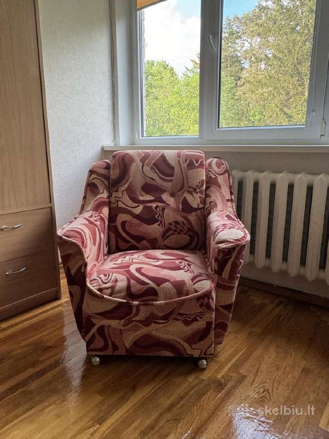 Minkštų baldų komplektas (sofa ir 2 foteliai)