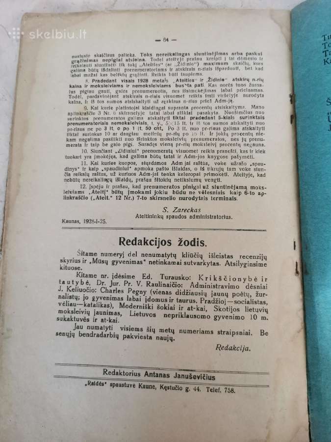 1928 m. Ateitis - nuotraukos Nr. 9