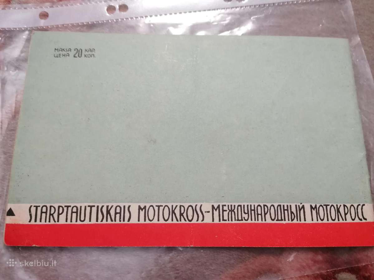 1962 Rigos tarptautinio moto kroso programa - nuotraukos Nr. 2