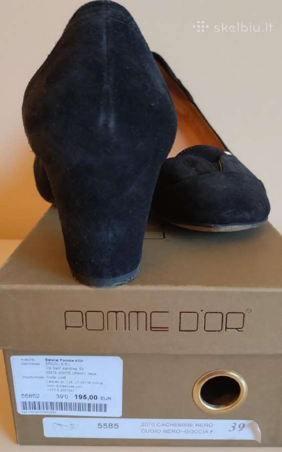 Zomšiniai bateliai Pomme D'or