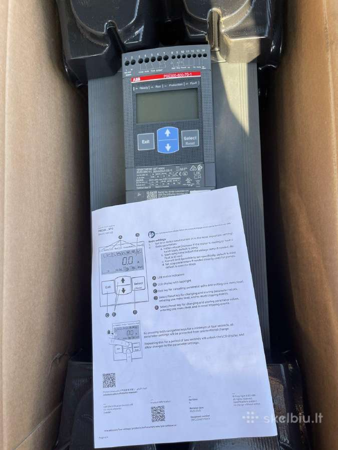 Abb Dažnio keitiklis 300a, 500v, 50/60hz