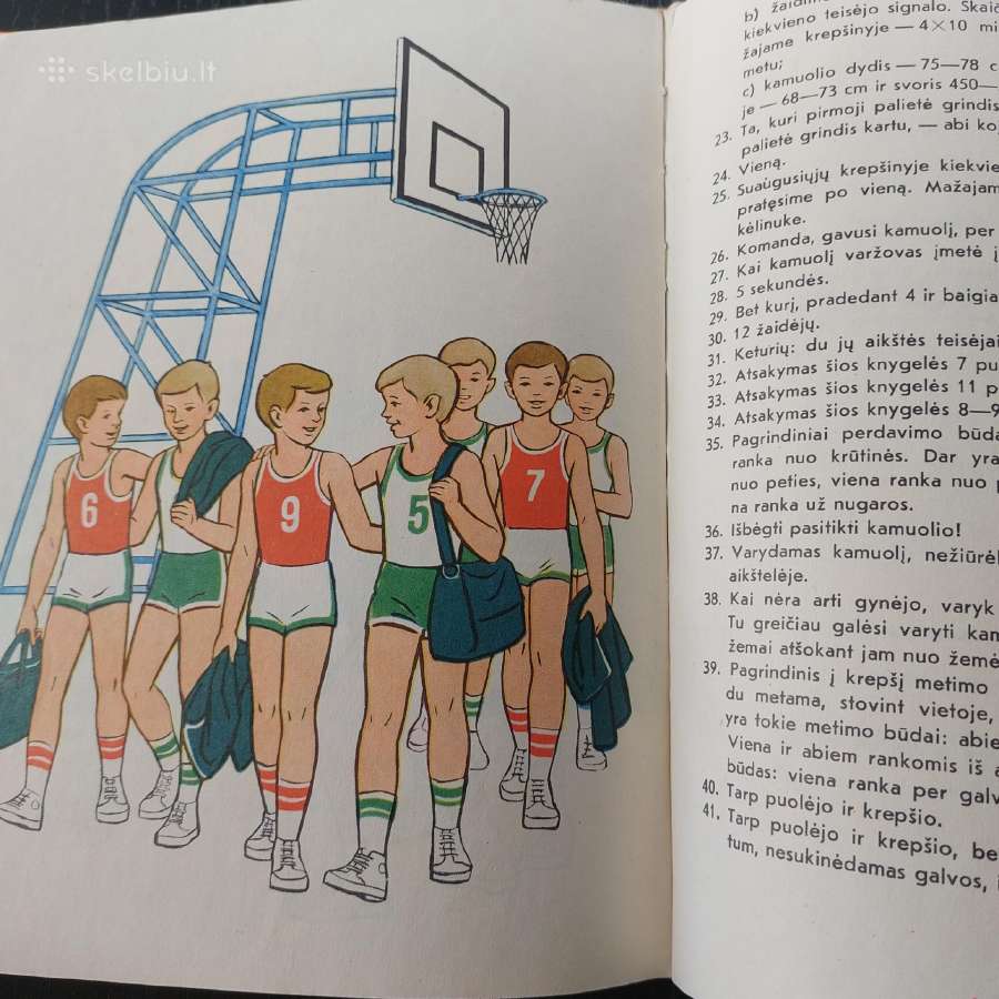 Vintažinė knyga "Žaidžiame krepšinį" - nuotraukos Nr. 9