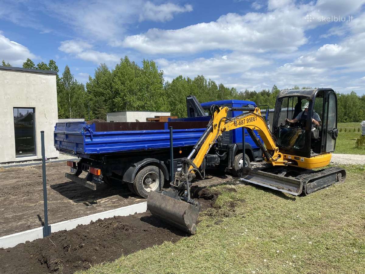 Ekskavatoriaus nuoma 3-5 tonu kasimo darbai grezim - nuotraukos Nr. 2