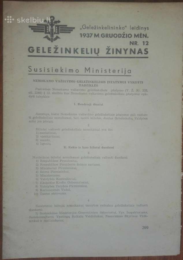 1524. Geležinkelių Žinynas "Geležinkelininko" leid