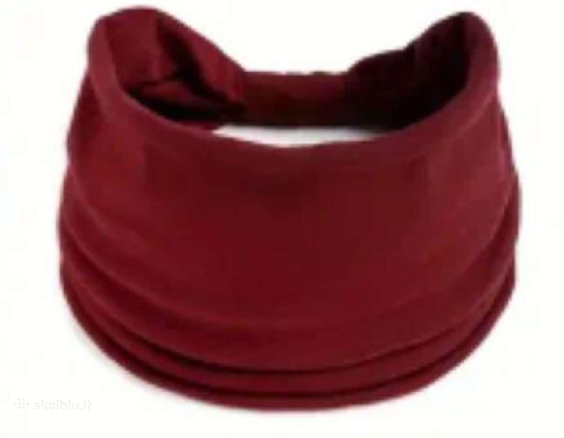 Galvajuostė, turbanas bordo
