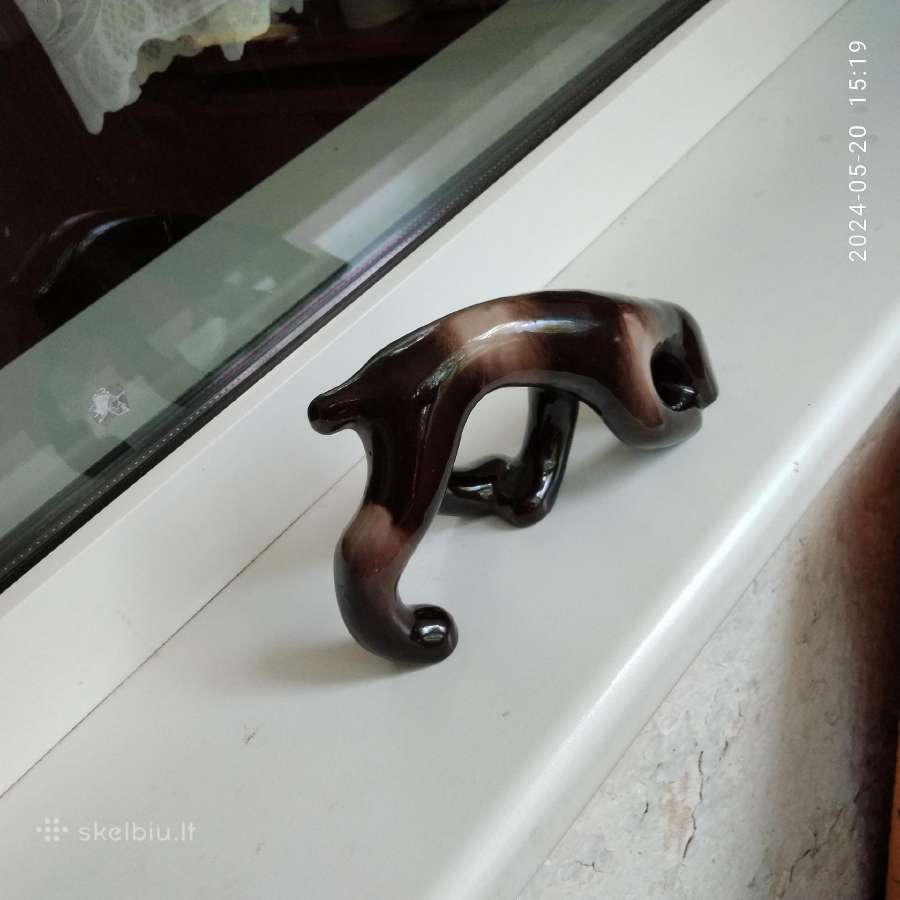 Reta vintažinė šuns statulėlė 1961 metai - nuotraukos Nr. 3