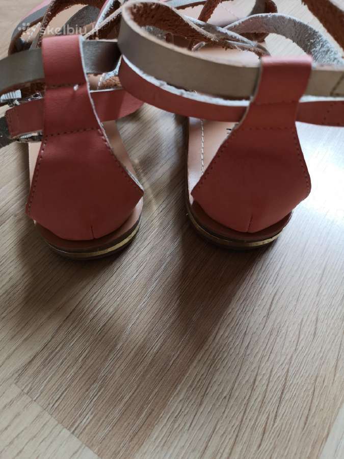Elegancy koralų spalvos basutės - nuotraukos Nr. 5