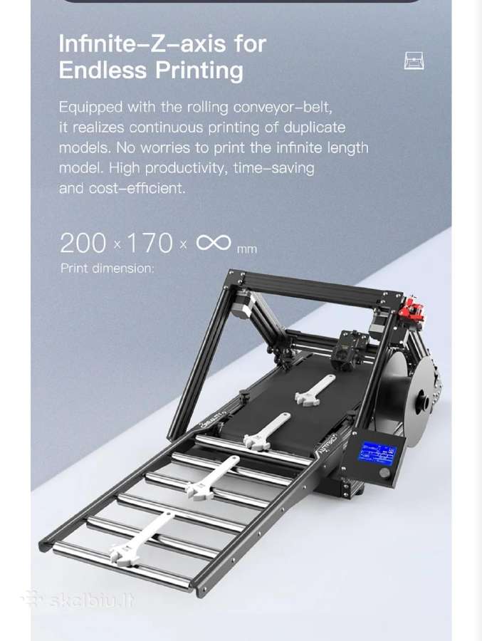 Naujas 3D printeris Creality Cr-30