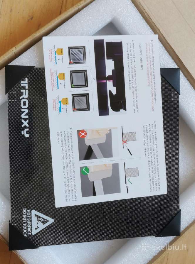 Stiklas padas lova 3D printerio - nuotraukos Nr. 3