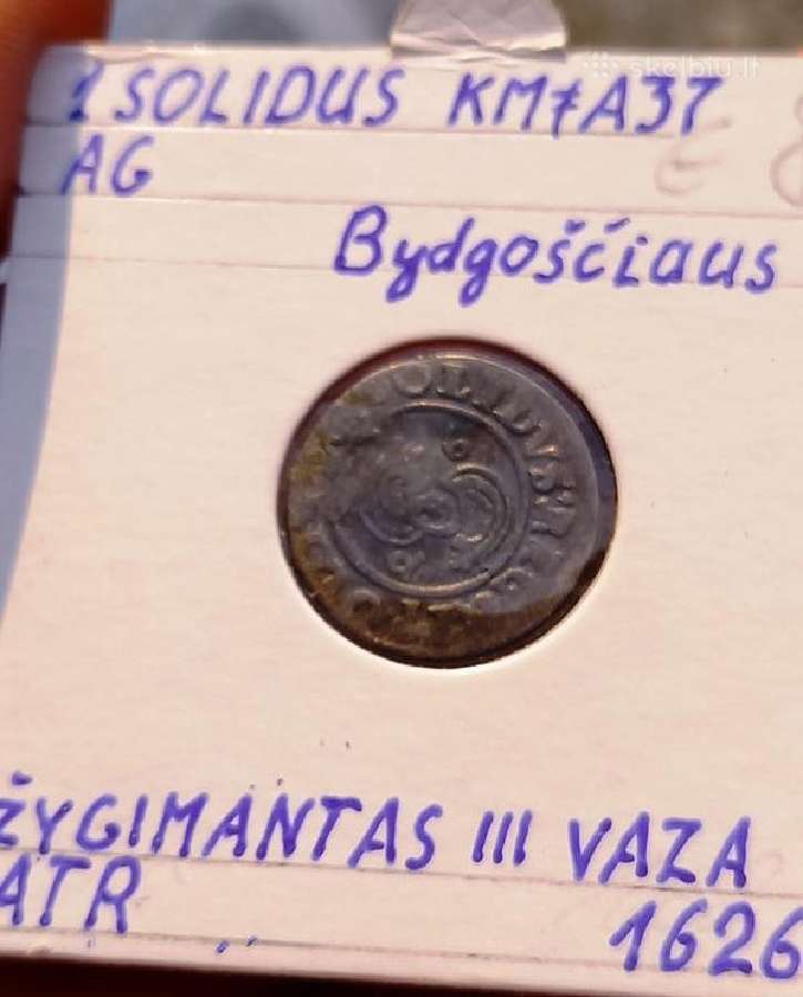 Atr - Lenkija 1626 solidas/šilingas (sidabras)