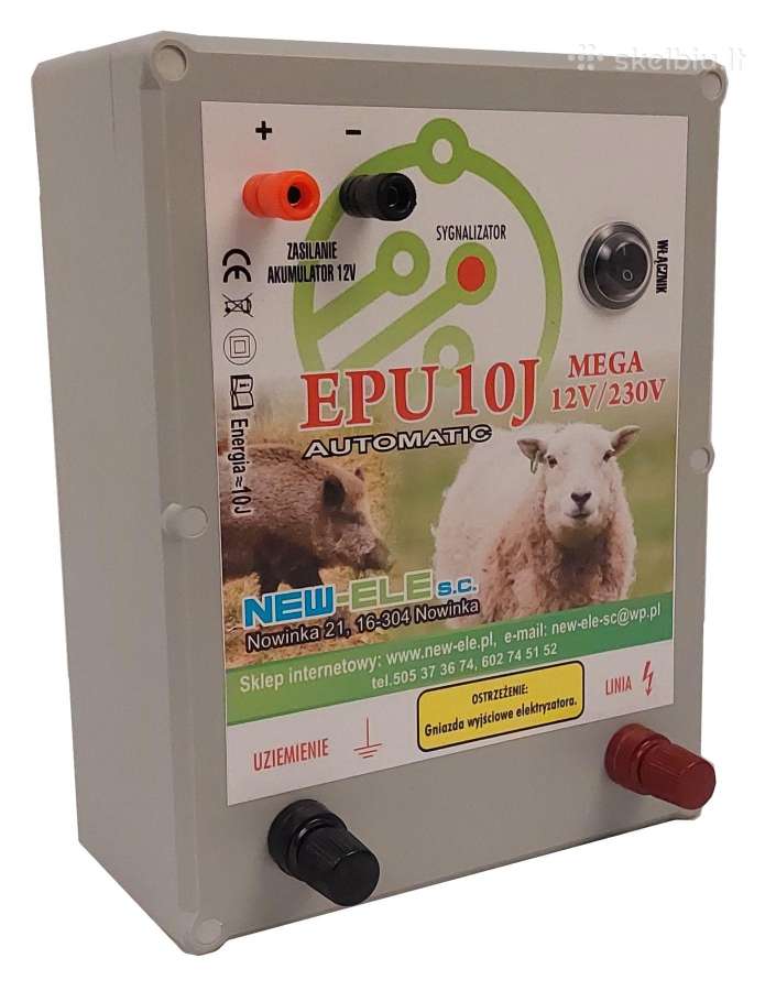 Elektrinis piemuo Epu 10j Mega 12v/230v Automatic - nuotraukos Nr. 2