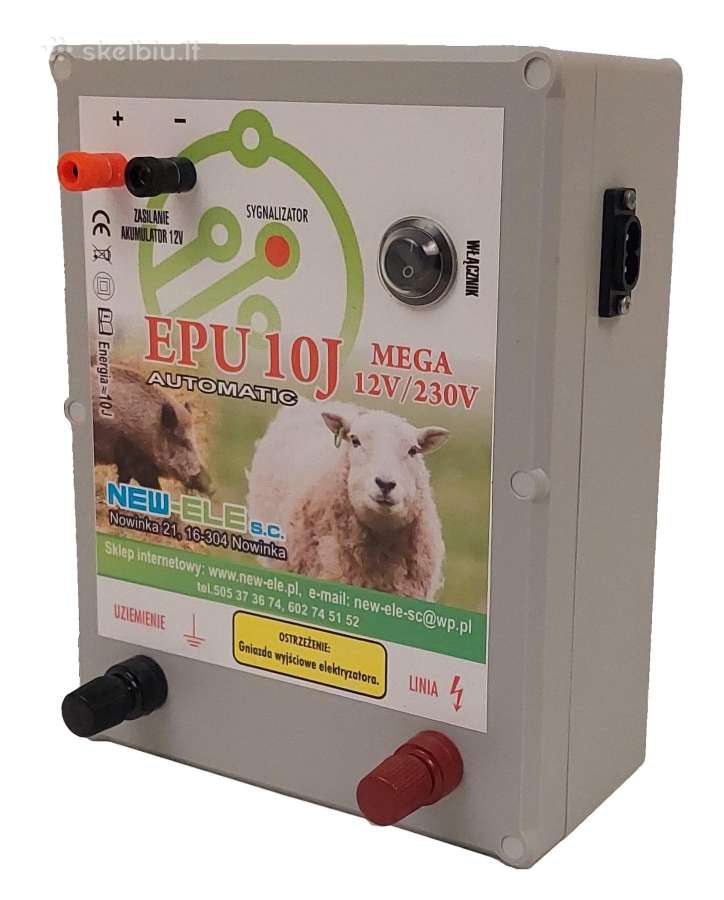 Elektrinis piemuo Epu 10j Mega 12v/230v Automatic