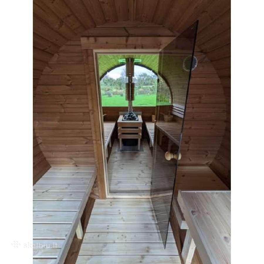 Apvali sauna 6m lauko mobili pirtis - nuotraukos Nr. 6