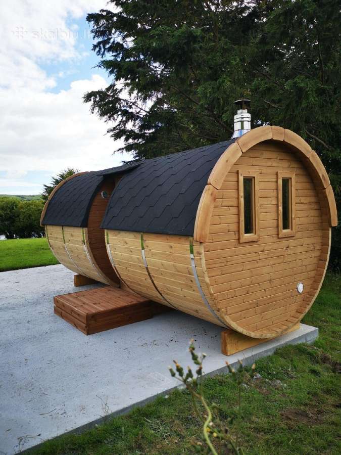 Apvali sauna 6m lauko mobili pirtis - nuotraukos Nr. 2
