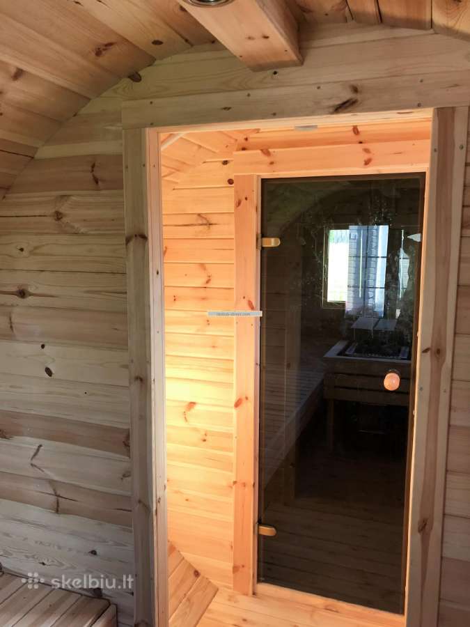 Apvali sauna 6m lauko mobili pirtis - nuotraukos Nr. 8