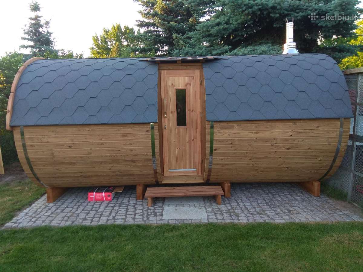 Apvali sauna 6m lauko mobili pirtis - nuotraukos Nr. 4