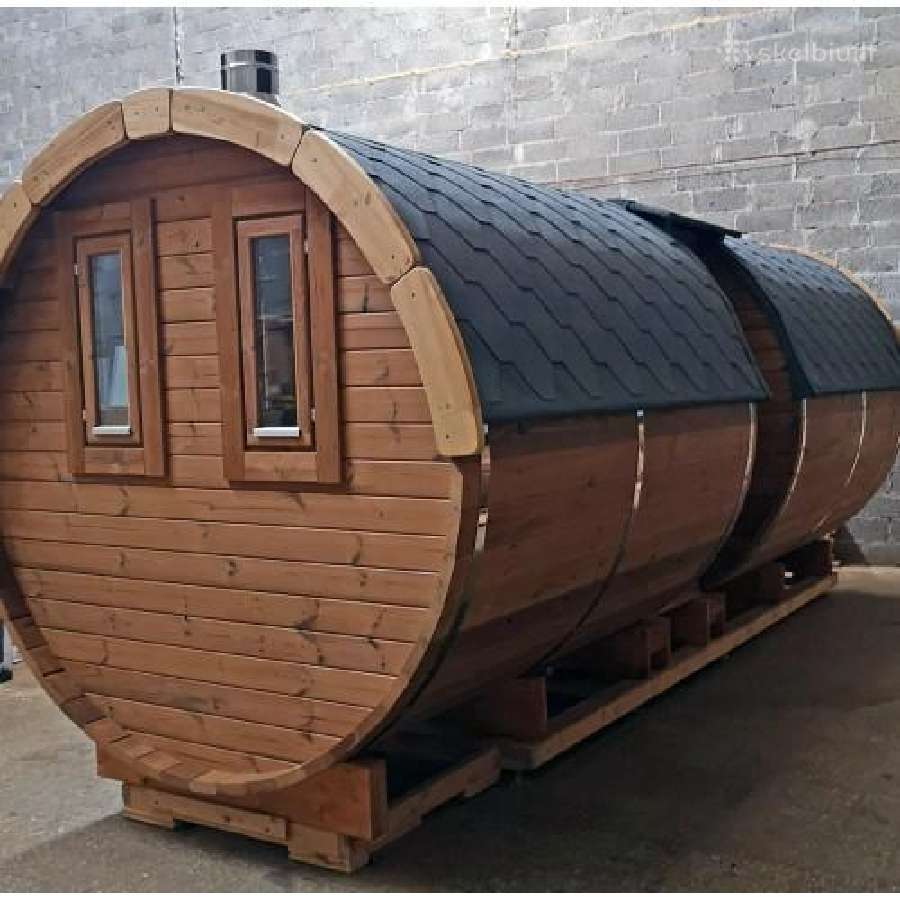 Apvali sauna 6m lauko mobili pirtis - nuotraukos Nr. 3
