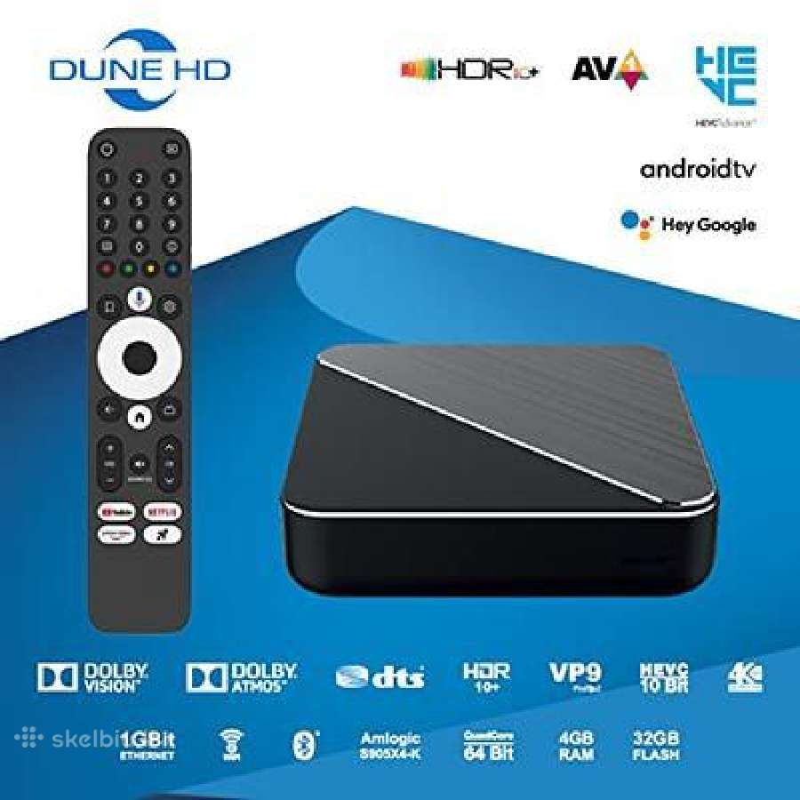 Dune Pro 8k Plus + R3 remote media grotuvas naujas - nuotraukos Nr. 9