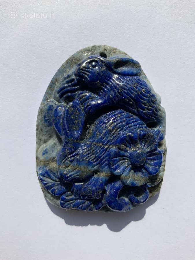 Lazurito pakabukas Zuikiai, mineralas akmuo 45g