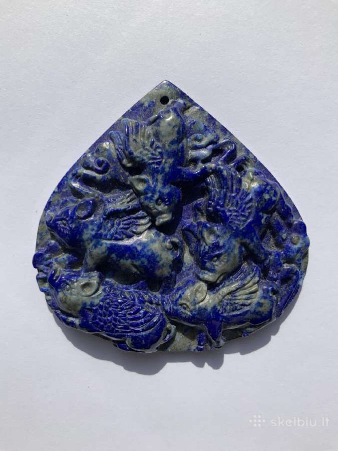 Lazurito pakabukas, 5 Paršiukai, mineralas akmuo