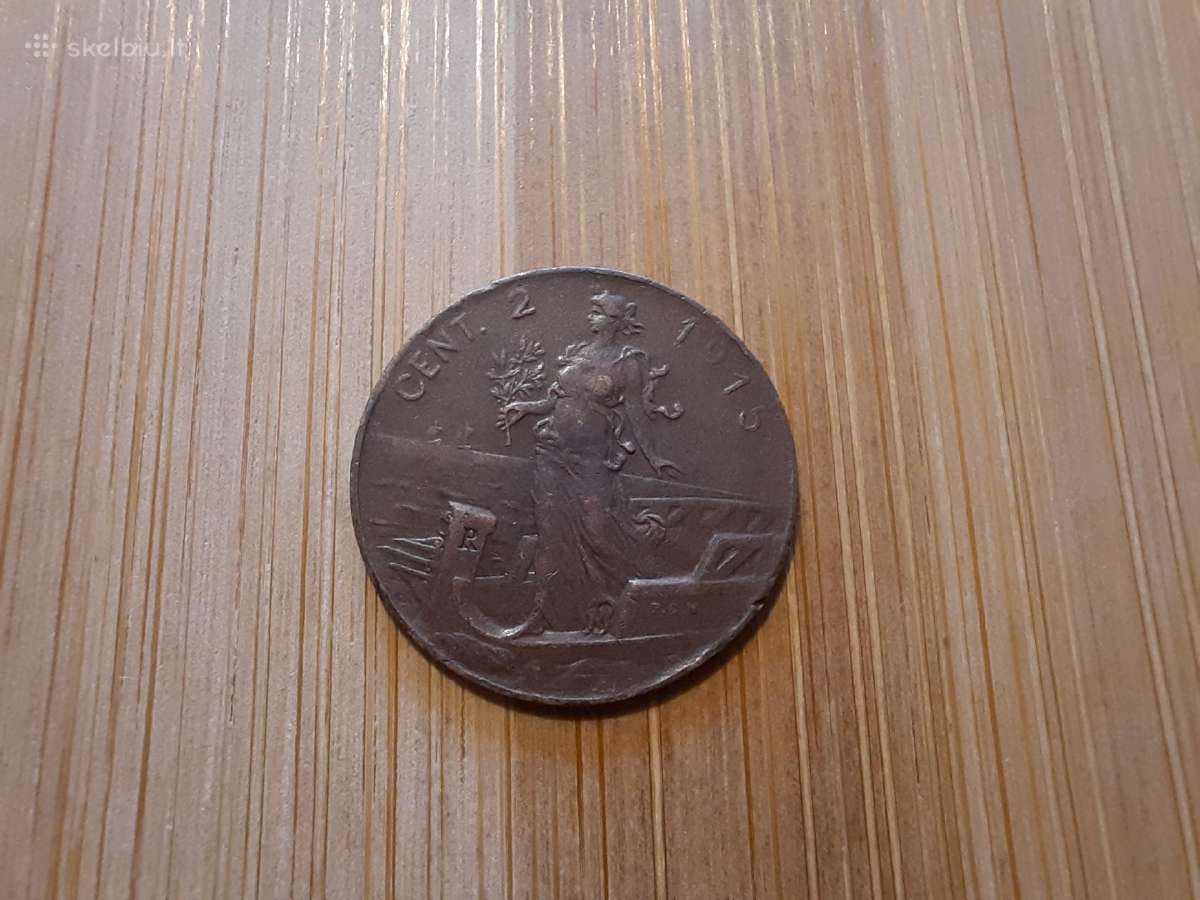 2 centai 1915 - Italija - nuotraukos Nr. 2
