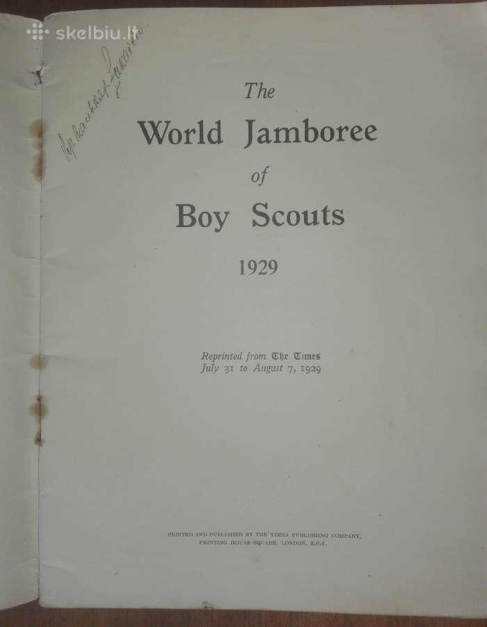 1530. The World Jamboree Of Boj Scouts 1929 m. - nuotraukos Nr. 2