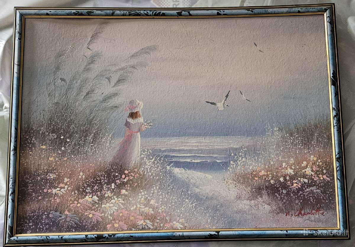 Paveikslas tapytas rėmintas 70x50cm