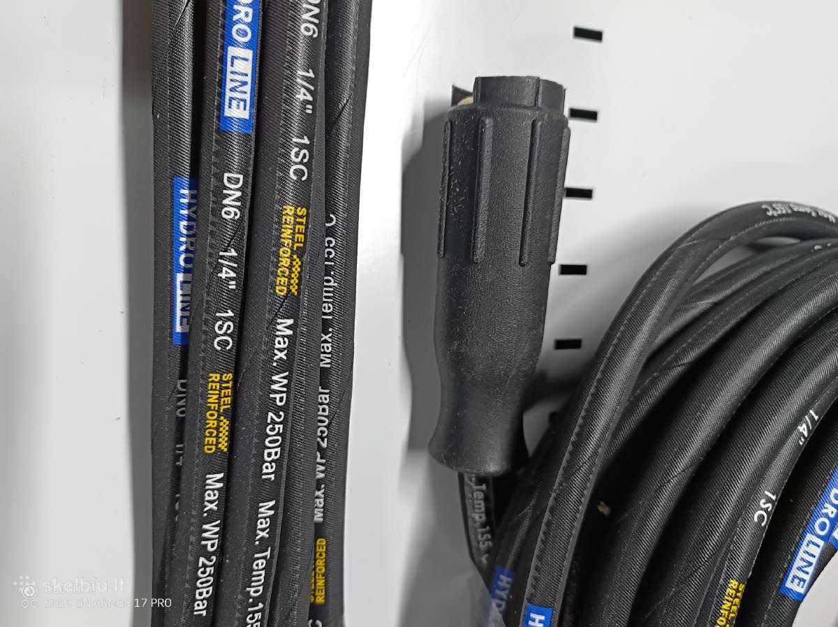 Aukšto slėgio plovimo žarna Dn 6. 20m sūkurinė gal - nuotraukos Nr. 7
