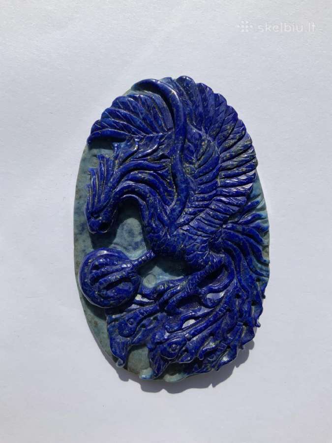 Lazurito pakabukas, Feniksas, akmuo, mineralas